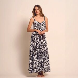 NWT Cosita Linda WILD NATURE LONG DRESS Size M / L